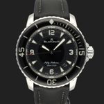 Blancpain Fifty Fathoms 5015-1130-52A (2019) - Zwart wijzerplaat 45mm Staal (3/8)