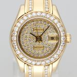 Rolex Lady-Datejust Pearlmaster 69298 (1994) - Diamond dial 29 mm Yellow Gold case (1/8)