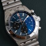 Breitling Chronomat 42 AB0134101C1A1 (Unknown (random serial)) - Blue dial 42 mm Steel case (2/8)