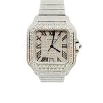 Cartier Santos WSSA0018 (2024) - Silver dial 40 mm Steel case (1/8)
