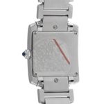 Cartier Tank Française 2465 (2007) - White dial 25 mm Steel case (6/8)