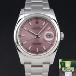 Rolex Datejust 36 116200 (2010) - Pink dial 36 mm Steel case (1/8)