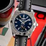 Breitling Galactic A41315A71C1X1 (Onbekend (willekeurig serienummer)) - Blauw wijzerplaat 41mm Staal (3/8)