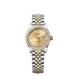 Rolex Lady-Datejust 279383RBR (2025) - Champagne dial 28 mm Gold/Steel case (1/1)