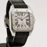 Cartier Santos 100 2656 (Onbekend (willekeurig serienummer)) - Wit wijzerplaat 38mm Staal (1/1)