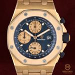 Audemars Piguet Royal Oak Offshore 26238OR.OO.2000OR.01 (2021) - Blauw wijzerplaat 42mm Roségoud (1/8)