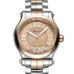 Chopard Happy Sport 278559-6019 (2024) - Gold dial 36 mm Steel case (2/3)