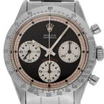 Rolex Daytona 6239 (1968) - Zwart wijzerplaat 37mm Staal (1/7)