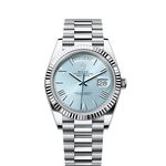 Rolex Day-Date 40 228236 (2024) - Blauw wijzerplaat 40mm Platina (1/1)
