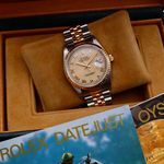 Rolex Datejust 36 16233 (1992) - Champagne wijzerplaat 36mm Goud/Staal (2/6)