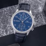 IWC Portuguese Chronograph IW371432 (Unknown (random serial)) - Blue dial 41 mm Steel case (1/8)