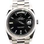 Rolex Day-Date 40 228239 (2017) - Black dial 40 mm White Gold case (1/8)