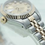 Rolex Lady-Datejust 69173 (1993) - Champagne dial 26 mm Gold/Steel case (6/8)