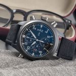 IWC Pilot Double Chronograph IW378601 (Unknown (random serial)) - Black dial 44 mm Ceramic case (2/8)