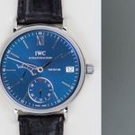 IWC Portofino Hand-Wound IW510106 (2020) - Blauw wijzerplaat 45mm Staal (5/8)