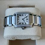 Cartier Tank Française W4TA0009 (2021) - Wit wijzerplaat 30mm Staal (4/7)