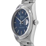 Rolex Oyster Perpetual Date 15200 (1993) - Blue dial 34 mm Steel case (4/8)
