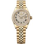 Rolex Lady-Datejust 279138RBR (2025) - Diamant wijzerplaat 28mm Geelgoud (1/1)