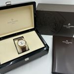 Patek Philippe Perpetual Calendar 5159J-001 (2020) - Wit wijzerplaat 38mm Geelgoud (2/8)