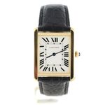 Cartier Tank Solo W5200004 (2019) - Zilver wijzerplaat 35mm Geelgoud (1/7)