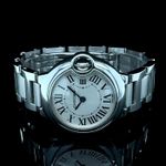 Cartier Ballon Bleu 28mm 3009 (2011) - White dial 28 mm Steel case (2/8)