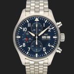 IWC Pilot Chronograph IW377717 (2020) - Blauw wijzerplaat 43mm Staal (3/8)