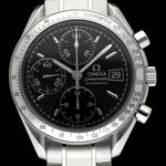 Omega Speedmaster Date 3513.50.00 (2000) - Zwart wijzerplaat 39mm Staal (1/8)