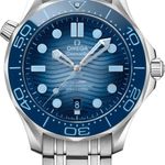 Omega Seamaster Diver 300 M 210.30.42.20.03.003 (2023) - Blue dial 42 mm Steel case (1/8)