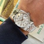 Rolex Datejust 36 16234 (1993) - Zilver wijzerplaat 36mm Staal (2/8)