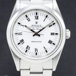 Rolex Air-King 14000 (1994) - Wit wijzerplaat 34mm Staal (1/7)