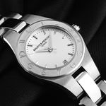 Baume & Mercier Linea M0A10009 (2024) - Zilver wijzerplaat 28mm Staal (3/7)