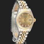 Rolex Lady-Datejust 69173 (1988) - Champagne dial 26 mm Gold/Steel case (4/8)