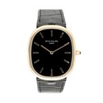 Patek Philippe Golden Ellipse 5738R-001 (2019) - Black dial 35 mm Rose Gold case (1/5)