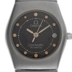 Omega Seamaster 596.0061 (1984) - Black dial 25 mm Steel case (1/8)