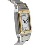Cartier Santos 2961 (1986) - White dial 29 mm Gold/Steel case (6/8)