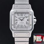 Cartier Santos Galbée 2319 (Onbekend (willekeurig serienummer)) - Zilver wijzerplaat 29mm Staal (1/8)