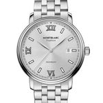 Montblanc Tradition 127770 (2023) - Silver dial 40 mm Steel case (1/3)
