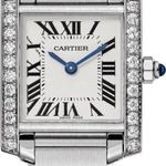 Cartier Tank Française W4TA0008 (2024) - Wit wijzerplaat 25mm Staal (1/8)