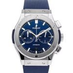 Hublot Classic Fusion Chronograph 541.NX.7170.RX (2023) - Blue dial 42 mm Titanium case (2/3)