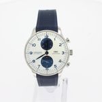 IWC Portuguese Chronograph IW371620 (2024) - Wit wijzerplaat 41mm Staal (1/4)
