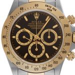 Rolex Daytona 16523 (1995) - Zwart wijzerplaat 40mm Goud/Staal (1/8)