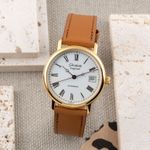 Glashütte Original Vintage 10-31-01-01-04 (1994) - Wit wijzerplaat 35mm Goud/Staal (1/8)