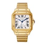 Cartier Santos WGSA0030 (2025) - Zilver wijzerplaat 35mm Geelgoud (1/1)
