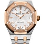 Audemars Piguet Royal Oak Selfwinding 15450SR.OO.1256SR.01 (2025) - Silver dial 37 mm Gold/Steel case (1/1)