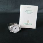 Rolex Oyster Perpetual Date 15210 (2004) - Wit wijzerplaat 34mm Staal (8/8)