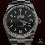 Rolex Explorer 124270 (2022) - Black dial 36 mm Steel case (1/8)