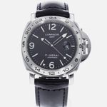 Panerai Luminor GMT Automatic PAM 00029 (Onbekend (willekeurig serienummer)) - Zwart wijzerplaat 44mm Staal (1/1)