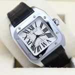 Cartier Santos 100 W20106X8 (2014) - Wit wijzerplaat 33mm Staal (1/8)