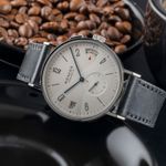 NOMOS Tangomat GMT 637 (Unknown (random serial)) - White dial 40 mm Steel case (2/8)