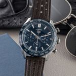 TAG Heuer Carrera CBN2A1A (Onbekend (willekeurig serienummer)) - Blauw wijzerplaat 44mm Staal (3/8)